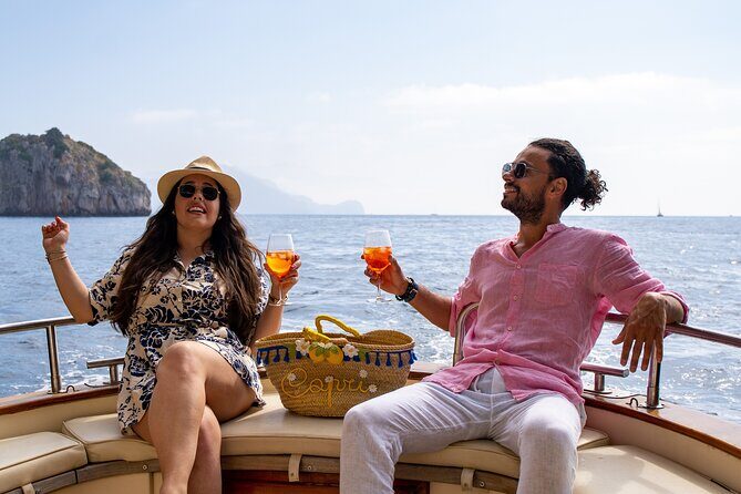 3-hour private boat tour of Capri - Stop 1: Island of Capri by boat—coast views and swim options