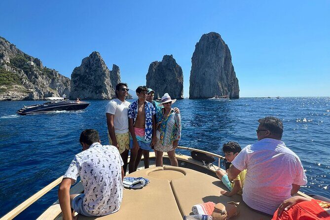 All inclusive Capri Boat and City Tour from Sorrento - The Grotto Route (Minus One): Saints, Green, White, and Red