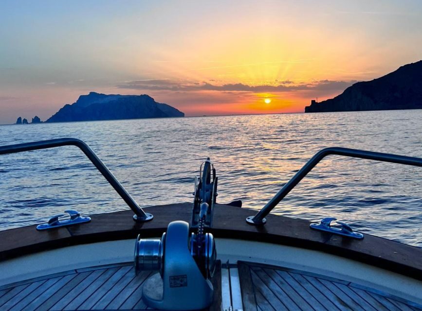 Amalfi: Capri & Amalfi Coast Private Cruise - On-board comfort: brunch, prosecco, aperitif, and limoncello moments