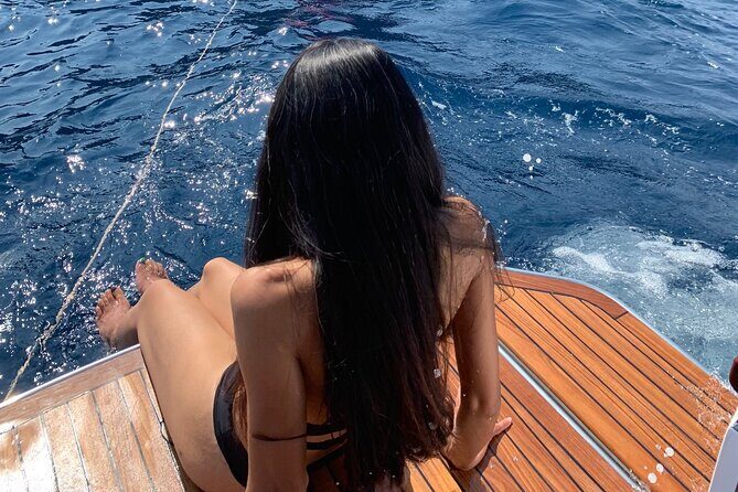 Amalfi Coast Full Day Private Boat Tour (cabin+restroom on board) - From Maiori toward Positano: cruise views, Galli islands, and an easy start