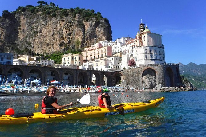 Amalfi Coast Kayak Tour: Explore Caves, Arches & Hidden Beaches - Runghetiello Grotto Time: Red-and-Green Frescoes From Mineral Colors