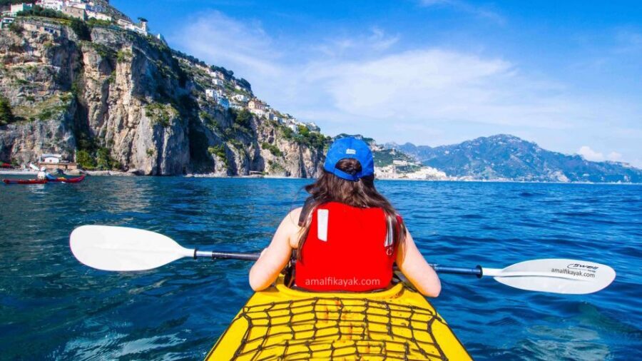 Amalfi Coast: Kayak Tour with Snorkeling and Grottoes Visit - Snorkeling Breaks at Sea-Only Beaches (And What to Bring)