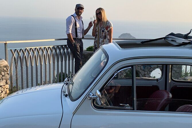 Amalfi Coast Vintage Tour. The Dolce Vita in an Original Fiat 500 - Stop 2: Amalfi town, Duomo views, and a lemon-sorbet style break (about 2 hours)