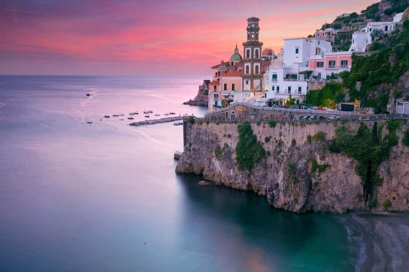 Amalfi: Sunset Boat Tour with Fruit and Drinks - Conca dei Marini: the Sophia Loren connection and a monastery view