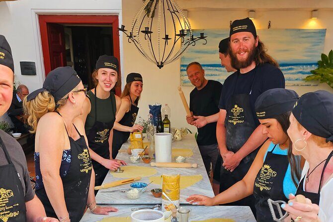 Authentic Pasta & Pizza Cooking Class with Sorrento Coast Pickup - Small-group help from Chef Enzo and Angela