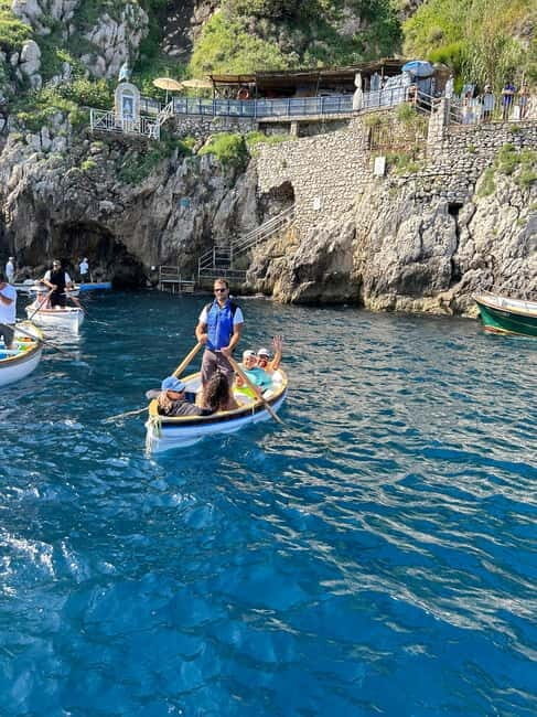 Capri and Blue Grotto Day Tour From Sorrento with 8 People - The swim-and-snorkel rhythm: what’s included and what to pack