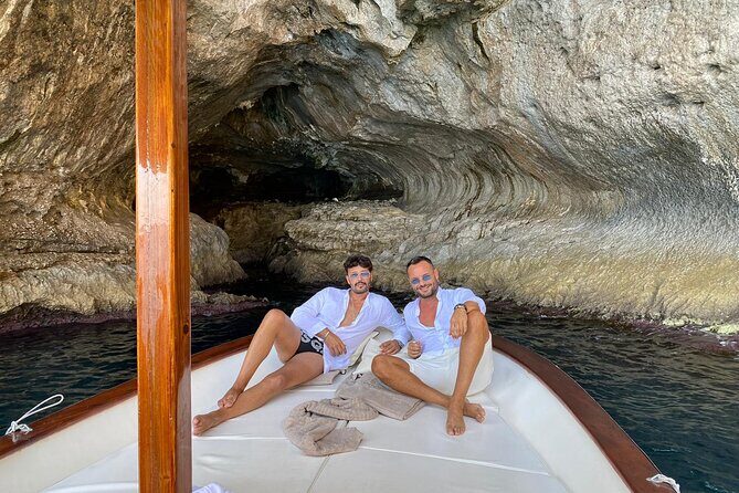 Capri Boat Tour: Grottoes, Swim & Sip Limoncello in a Small Group - Green Grotto Swim and Snorkel Time (Yes, You Jump In)