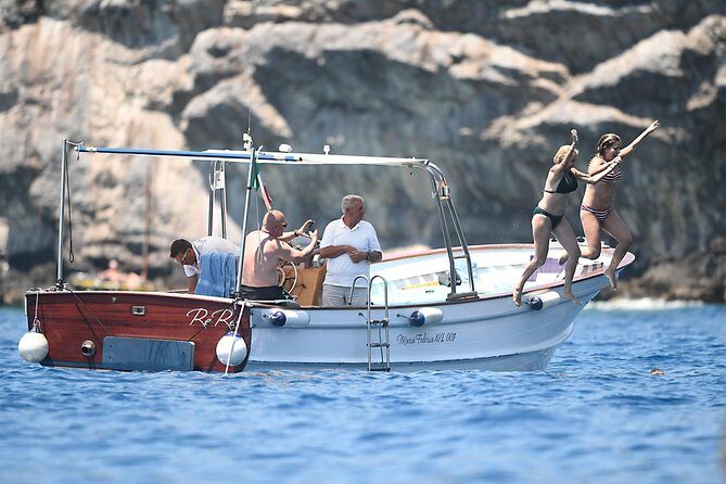 Capri Boat Tour: Grottoes, Swim & Sip Limoncello in a Small Group - Natural Arch, Curzio Malaparte, and Punta Carena: The Big Capri Views