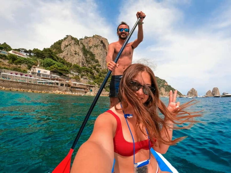 Capri: Caves and Beaches Paddle Board Tour. Photos included - Little Blue Cave and Green Cave: the photo moments (and the reality of water)