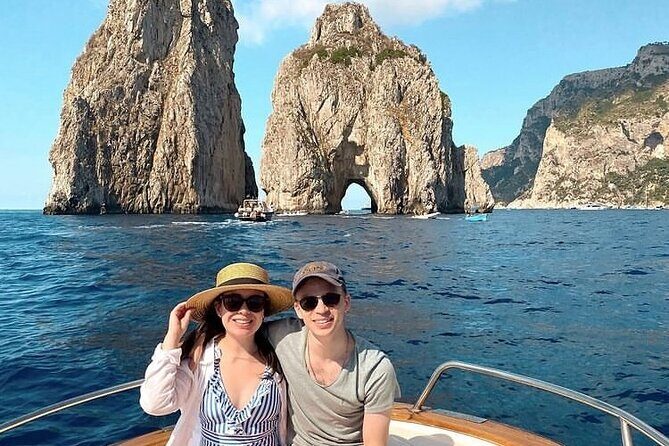 Capri enjoy the Dolce Vita by boat for 4 unforgettable hours! - Stop 3: I Faraglioni for the iconic rocks and the perfect photo angle