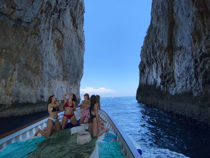 Capri: Island and Grottos Boat Cruise with Snacks and Drinks - Inside Grotta Bianca and the Green Grotto (the part people remember)