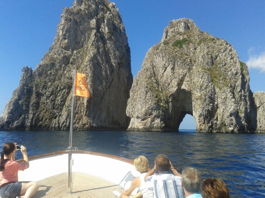 Capri: Island Boat Tour with Blue Grotto Stop - Marina Piccola and Green Grotto: quieter stops, less queue pressure
