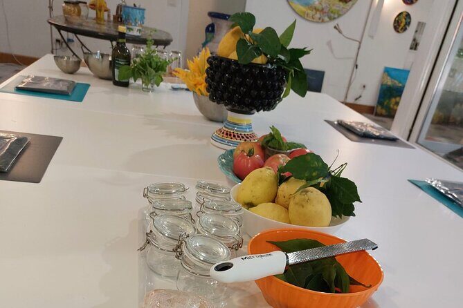 Cooking Class - cook and enjoy local dishes with our Chef - Sorrento’s cooking class setup: a family store, not a big cooking studio
