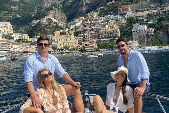 Day on a private boat on the Amalfi Coast - Sorrento Coast first: coves, quick swims, and Capri views