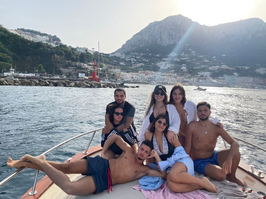 Discover Capri's Hidden Gems: Group Tour Boat Experience - Land time in Capri: 4 hours to walk the center