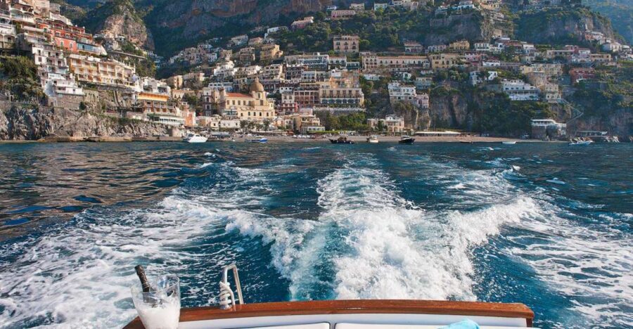 From Amalfi: 7H Amalfi Coast - Group Tour by boat - Meeting Amalfi’s Darsena Pier and Boarding the 33-Foot Gozzo