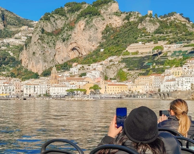 From Amalfi: Coast & Furore Fjord Boat Tour with Swim Break - Crew and Atmosphere: Friendly, Informative, and Photos Included
