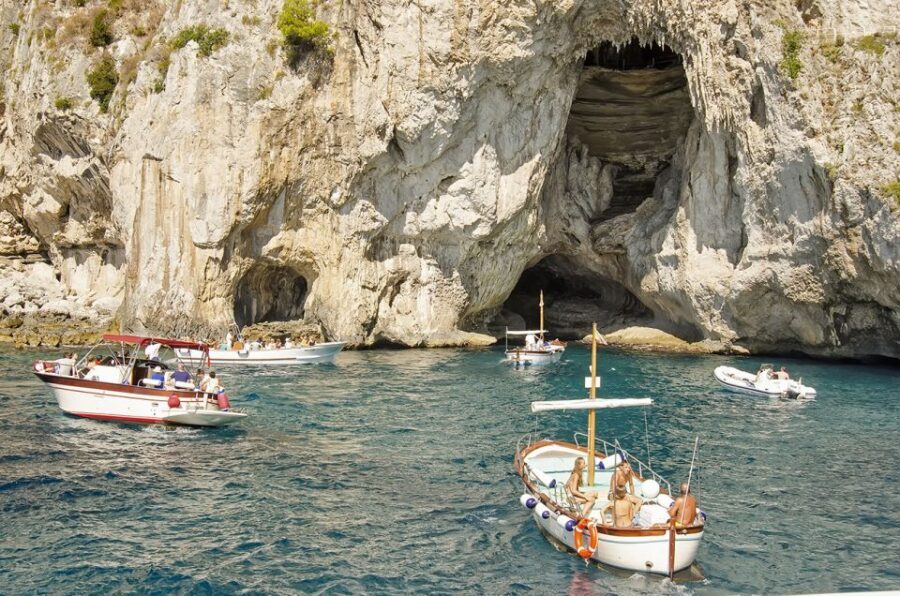 From Amalfi: Day Trip to Capri Private Boat Tour with Drinks - Marina Piccola, Marina Grande, and the Faraglioni Show