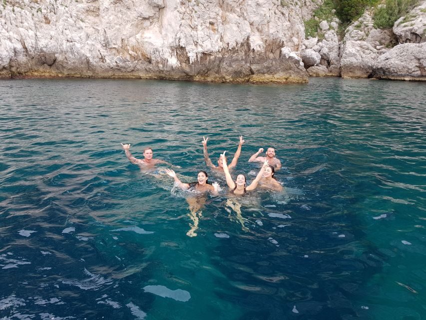 From Amalfi: Small Group Boat Excursion to Capri Island - The short swim stop: a great reset, but dress like it’s cold