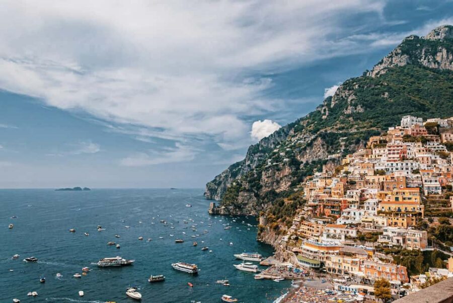 From Positano: Amalfi Coast Boat Tour with Swimming Stop - Getting on the boat at Positano’s Spiaggia Grande