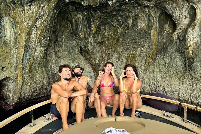 From Positano : Elite Capri Boat Day Free Bar, Brunch & City Walk - The route in plain language: each stop and what it’s for