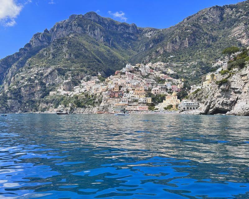 From Positano: Half-Day Amalfi Coast Boat Tour & Snorkeling - Getting on board at Positano Pier (Spiaggia Grande)
