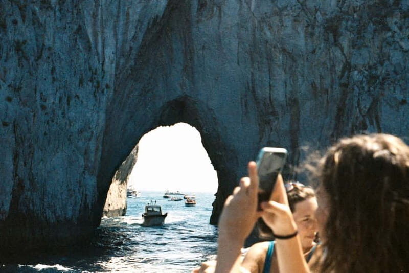 From Sorrento: Capri Boat Cruise with Swimming and Prosecco - Marina Piccola swim and snorkel: the calmer water break