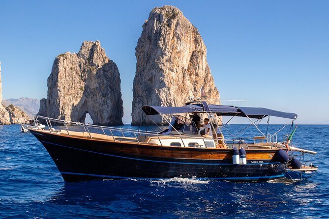 From Sorrento or Positano: Capri Island Private Boat VIP Tour - Swim and snorkeling: making the included gear do real work