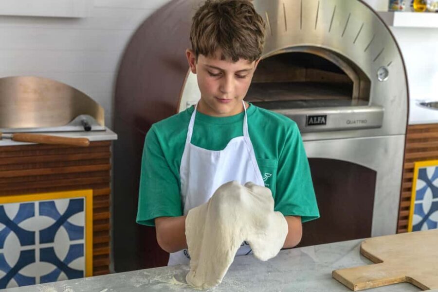 From Sorrento: Pizza-Making Class w/ View of Mount Vesuvius - Learning Neapolitan dough with Luca: the techniques that actually travel home