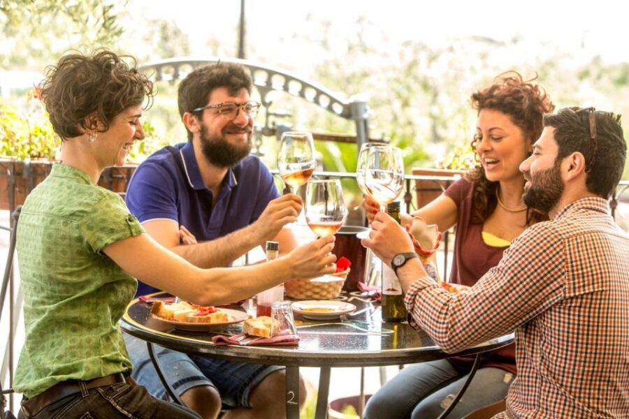 From Sorrento: Pompeii & Mt. Vesuvius Tour with Lunch & Wine - Mount Vesuvius rim and crater talk: views that justify the climb