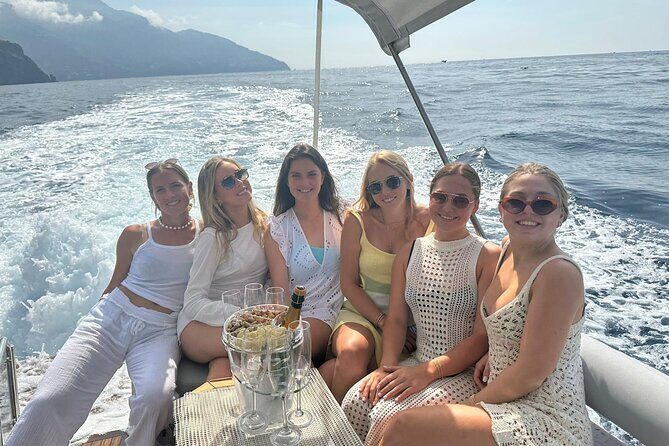 Full Day Private Boat Tour to Capri from Positano - First Capri views: Marina Grande and the Bagni di Tiberio vibe