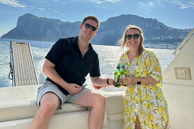 Full Day Private Boat Tour to Capri from Sorrento Coast - La Piazzetta and the clock tower: the Capri center moment