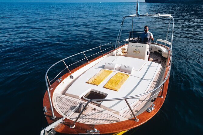 Full-Day Private Capri Boat Tour - Sorrento Coast stop: waterfall views, Marina della Lobra, and Punta Campanella