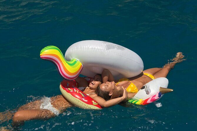 Guided day by boat to the Secrets of the Island of Capri - Marina Piccola: 15 minutes to swim, then a longer hang on the water