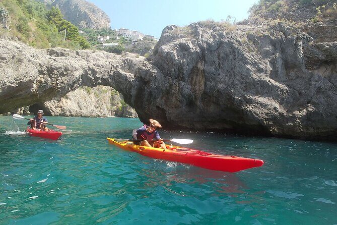 Maiori: Kayaking & Snorkeling tour along the Amalfi Coast - Paddle toward Atrani: lemons, cliffs, and sea-only views