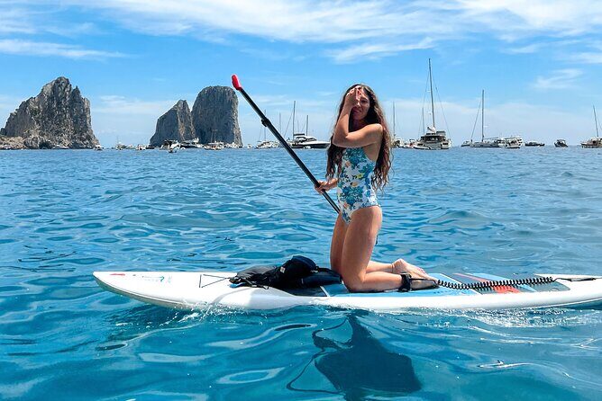 Paddleboard in Capri between caves and beaches. Photos included! - Swimming, Sea Conditions, and How to Stay Comfortable
