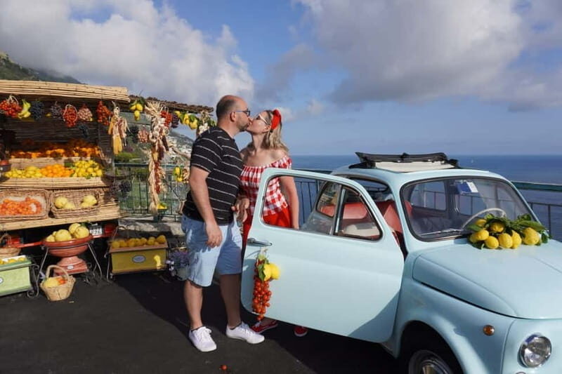 Positano/Praiano: Iconic Fiat 500 Private Amalfi Coast Tour - How the driver-led photoshoot turns you into the star