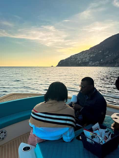 Positano: Shared Sunset Cruise - The coast stretch toward the fjord: where the music and drinks fit in