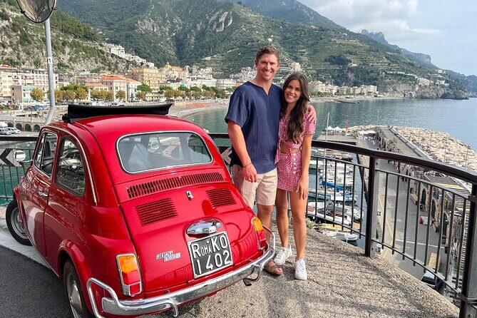 Private Amalfi Coast Vintage Fiat 500 Tour: Positano to Amalfi - Stop 1: Positano photo break before the coastline steals the show