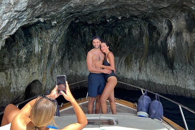 Private boat tour Capri & Positano - Capri by sea first: Blue Grotto, White and Green grottos, and the landmarks you can spot fast