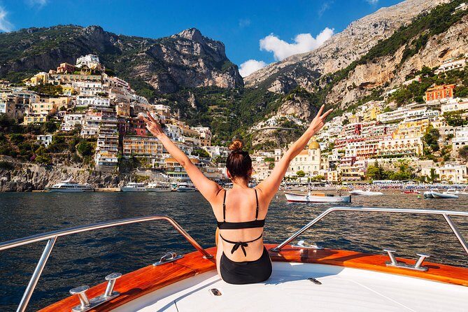 Private Boat Tour Sorrento to Positano & Amalfi–Typical Gozzo 850 - Getting on the Typical Gozzo 850: small boat comfort, real sea views