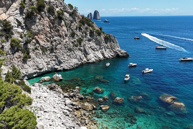 Private Boat Tour to discover Capri - Grotta Verde and Punta Carena Lighthouse: The Southwest Side of Capri