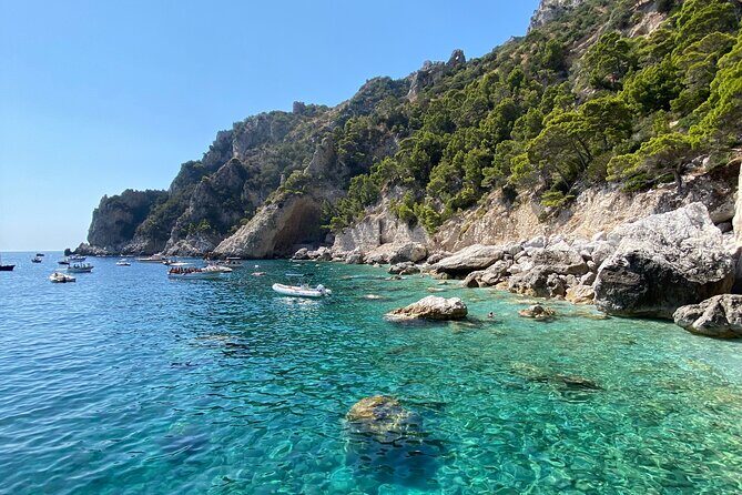 Private boat trip to Capri - Swimming and snorkeling: towels, gear, and a clean exit