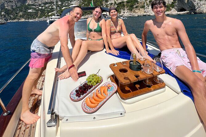 Private Capri Boat tour BEST SELLER - Marina Piccola Pass: Yachts, Big-Named Vibes, and a Calm Bay
