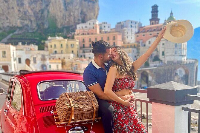 Private Photo Tour on the Amalfi Coast with Fiat 500 - Praiano: quieter cliffside views over the Gulf of Salerno