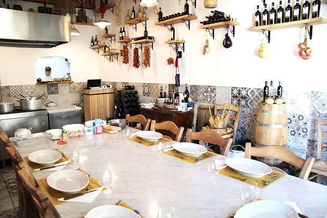 Private / Small Group at "Quanto Basta" School in Sorrento center - Eating What You Cook: Wine Pairing and a Proper Sit-Down Meal
