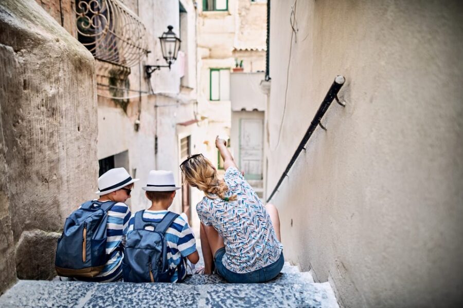 Round-Trip Ferry Ticket from Salerno to Amalfi and Positano - Positano free time: Santa Maria Assunta, stairways to the sea, and fashion browsing
