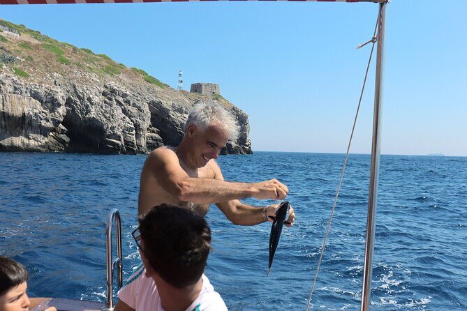 Shared trip with fishing and visit the beauty of Capri island - Capri by boat: what each cave stop is really for