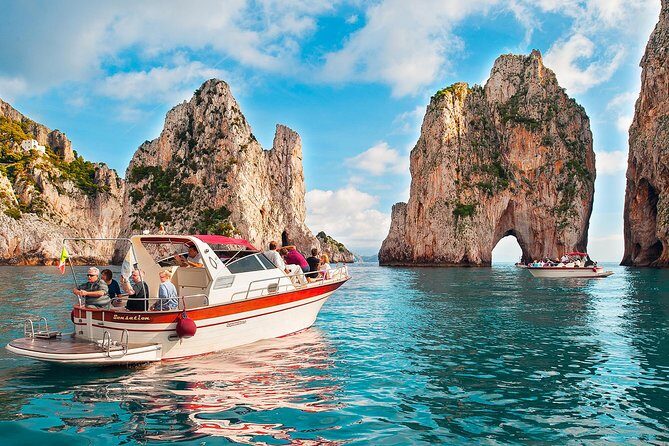 Small Group Boat Day Excursion to Capri Island from Sorrento - White Grotta, Green Grotta, and the sea-cave views from the water