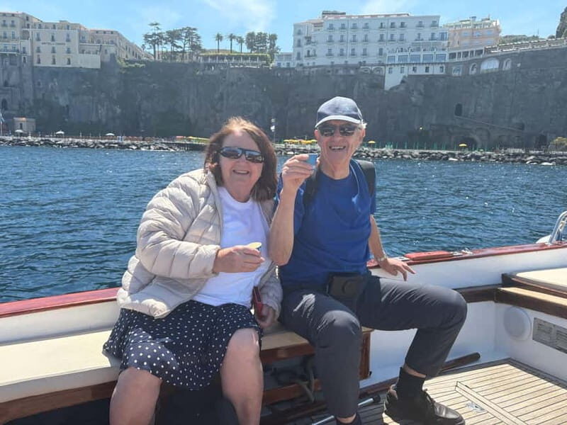 Sorrento: Boat Coastal Cruise with Swim and Limoncello - Bagni della Regina Giovanna: the Queen Gianna baths for quick, strong photos